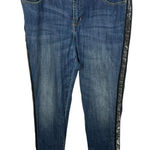 Rock & Republic Women Sz 14 Jeans Tux Stripe Bling Berlin 2171 Stretch R160197 Photo 0