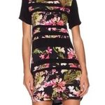 Lovers + Friends  Womens Size S Small Floral Shift Dress Short Sleeve Semi Sheer Photo 0