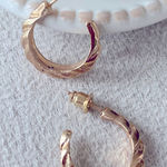 Urban Outfitters Twisted open hoop earrings Photo 0