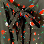 Derek Lam NWT  10 Crosby Evadne Floral Tie Front Blouse Black Size 2 Photo 8