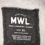 Madewell MWL Women’s Charcoal Gray White Speckled Knit Mock Neck Sweatshirt Photo 6