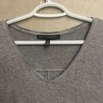 White House | Black Market  Mercury Silver Foil V-Neck Dolman Top - Small Petite Photo 6