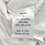 Lumière New  Striped Smocked Babydoll Dress Blue White Photo 18