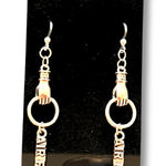 Hypoallergenic United States Air Force Dangle Earrings Plastic Hooks NEW! Silver Photo 0