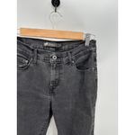 Levi's  505 Straight Leg Black‎ Ink Denim Cotton Blend Jeans Women's Size 4 27x32 Photo 4