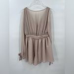 Lipsy London bell sleeve tan romper‎ size 6 Photo 1