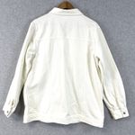 VTG Avon Denim Jacket Womens Large Hong Kong White Silver Stars Retro 80s 90s Photo 1