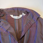 Diane Von Furstenberg VTG 80s Vintage  Plaid Flannel Button Down Shirt Size 12‎ L Photo 3