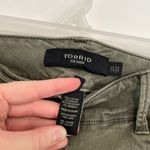 Torrid Plus Size Jegging Bermuda Shorts Olive Green 10.5" In Denim Jean Shorts Photo 9