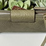 B.O.C. Olive Wristlet Wallet Double Zipper Pocket Vegan Leather New with Tags Green Photo 5