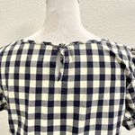 J.Crew Gingham Puff Sleeve Shirt Dress Preppy Nautical Spring Summer Blue size 2 Photo 6
