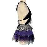 Y2K Crochet Butterfly Top Velvet Mesh Tutu Outfit Gothic Festival Cyberpunk OS Black Size undefined Photo 5