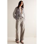 Free People Disco Margarita Button Down Shirt Size Small 70s Shimmer Sparkle Photo 4