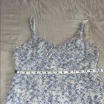 Lulus Effortless‎ Personality Blue Floral Embroidered Mini
Dress Size Large White Photo 5