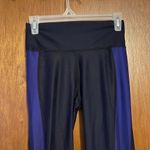 Fabletics  Demi Lovato Purple & Black Sporty Full Length Leggings Sz Small Photo 3