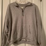 Aerie Gray Quarter Zip Photo 0