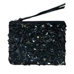 All Saints Bolshevik Pochette Zipper Clutch Purse NWT leather sequins Photo 0
