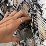 Python Print Women's Blazer 3/4 ruched sleeve size L Size L Photo 9