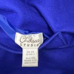 Chelsea Studio Royal Blue Reversible wool/silk blend pea coat sz 32W Photo 2