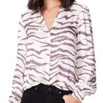 Paige  tiger print button down Photo 0