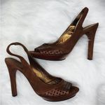 Diane Von Furstenberg Diane von Furstenburg Perforated Peep Toe Heels Photo 0