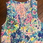 Lilly Pulitzer  Essie Tank Top Dive In Pattern Medium EUC Photo 2