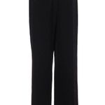 Lafayette 148 Virgin Wool Silk Straight Leg Pants Trousers Speckled Black Red 2 Photo 0