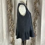 Sew in Love Women's Gray Waffle Knit Peplum‎ Tank Top Size Small Photo 2