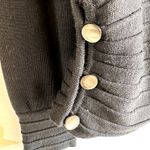 Max Mara  100% Wool Sweater Turtleneck Pullover Ribbed Trim Black XL Photo 2