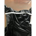 Badgley Mischka  Black Velvet Off Shoulder Long Sleeve Evening Gown Size 4 Photo 6