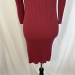 Jessica Simpson Ribbed Midi Dress Junior XL Bodycon Off Shoulder Stretch Red Photo 7
