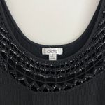 Cache BLACK  BEADED SWEATER TANK TOP‎ Photo 4