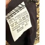 Club L Gold Shimmer Mesh Sleeve Body con Dress Size 14 Gold Black Long Sleeve Photo 5