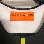 Clover Canyon  Yellow Stripe Neoprene Bodycon Sheath Dress Sz Small Photo 1