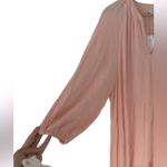 Gibson Latimer Gibson & Latimer Peach Midi Dress XXL Spring Summer V-Neck Tiered Photo 5