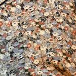 LOFT Outlet Floral Print V Neck Long Sleeve Blouse Top Womens Medium Gray Photo 1