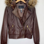 ✨STUNNING✨ Vintage 100% Lambskin Moto Bomber Jacket in Chocolate Brown Size XL Photo 0