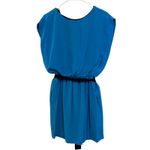 Robert Rodriguez Dress - Blue Sleeveless Mini Dress with Belt - Size 4 Photo 4