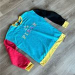 Disney  Pixar Crewneck Sweatshirt Logo Colorblock Photo 6