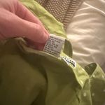 NWOT vintage Sheri Martin Lime Green Polka Dot button down dress! Size L Photo 4