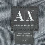 Armani Exchange Striped Peplum Denim Jacket Blue Photo 3