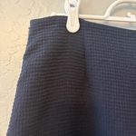 Waverly Grey Anthropologie Lena navy blue overlapping mini skirt size 4 Photo 15