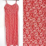 Lily White Lily Rose Women's Floral Smocked Molded Cup Sun Tank Maxi Dress Red‎ XXL 2X Photo 1