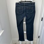 White House | Black Market  Dark Blue Boot Cut Jewel Accent Jeans Size 10 Photo 2