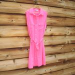 Amanda Uprichard  Edith Mini Dress Hot Pink Photo 3