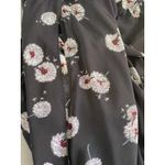 Deletta Anthro Black Wished Bloom Dandelion Peplum Top NEW Size Large Photo 4