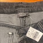 American Eagle  Outfitters Black Jean Shorts High-Waisted Cuffed Photo 1