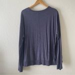 Splendid  Womens Soft Jersey Knit Sweatshirt Purple Long Sleeve Pullover Photo 2