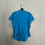 Pearl Izumi Womens  Bike Jersey Top Blue Diamond L Cycling Half Zip Short Sleeve Photo 4