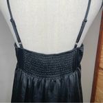 Wild Fable  Bra Cup Satin Slip Dress in Black Medium NWT Photo 6